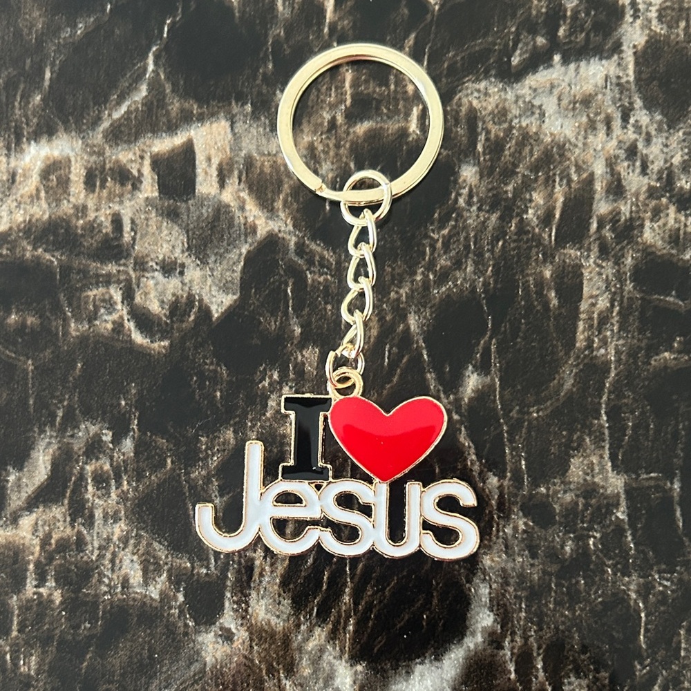 I Love Jesus Keychain - Picture 2 of 6